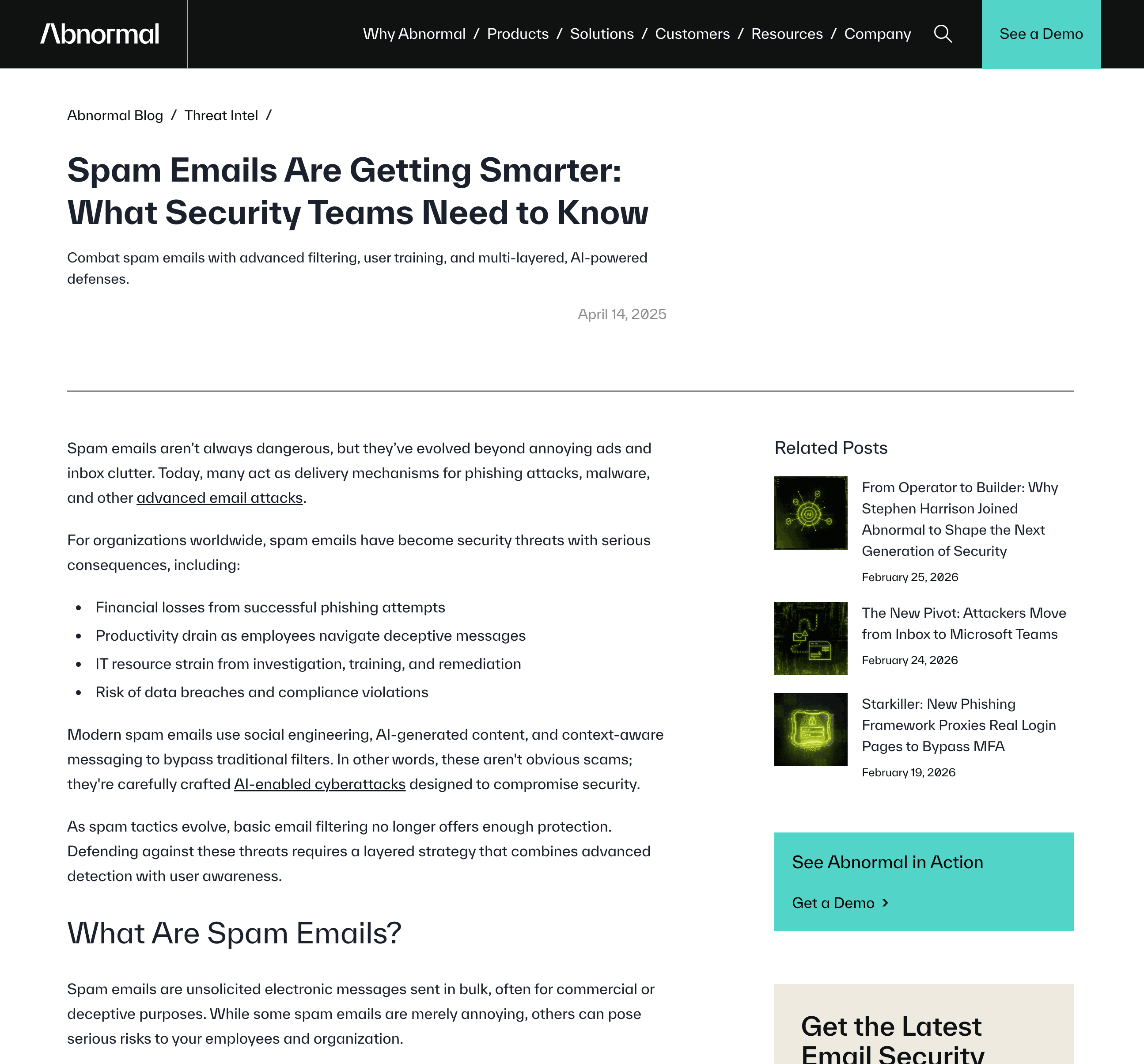 Abnormal AI website